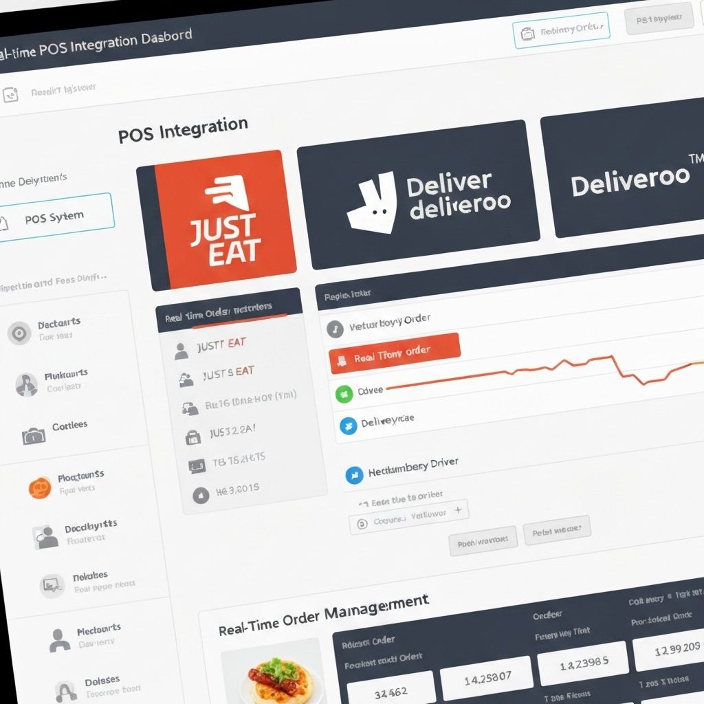 Integration Dashboard showing Just Eat and Deliveroo connections